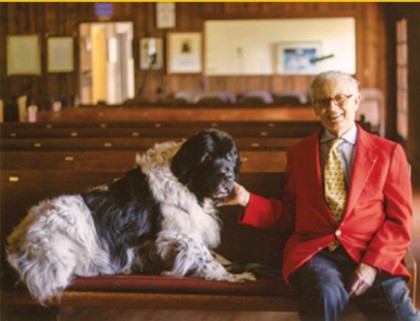 Nicholas Gordon (1928, Chicago, IL – 2017, New York City) with his beloved companion, Polo.
